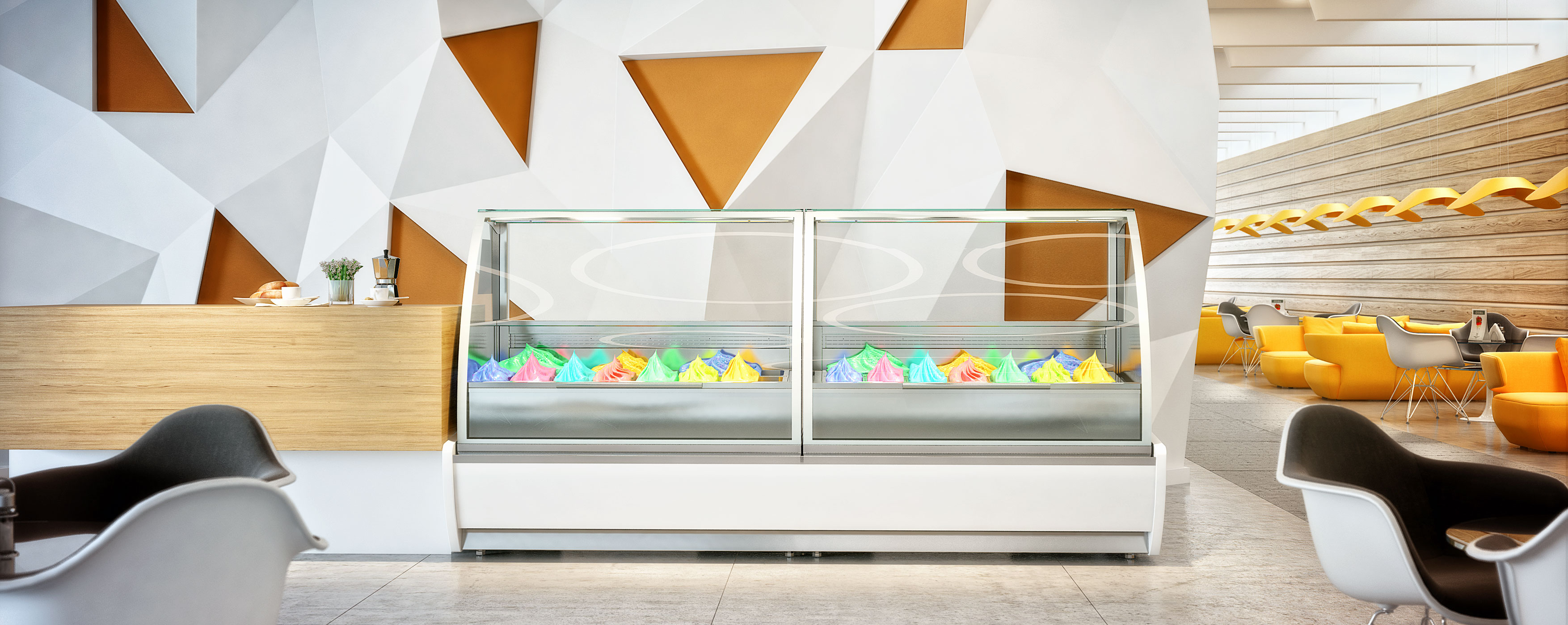 new ice-cream dispenser